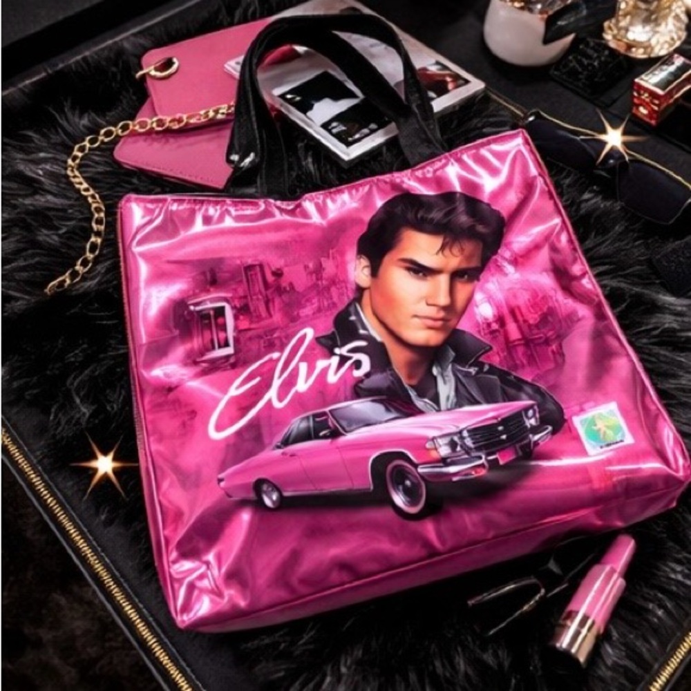 Officially Licensed Elvis Presley Tote Bag • Hologram Sticker, Read Description